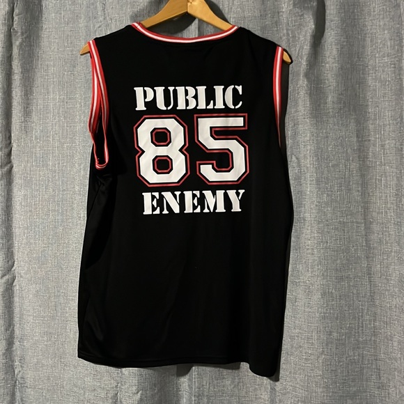 Public Enemy. Lil Wayne Wayne 85 basketball jersey. Medium.  Polyester. Black - Picture 2 of 5